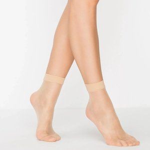 Penti Fit 15 Nylon Socks Sheer Sandal Toe Ankle High Thin 51 Light Nude 1 pair